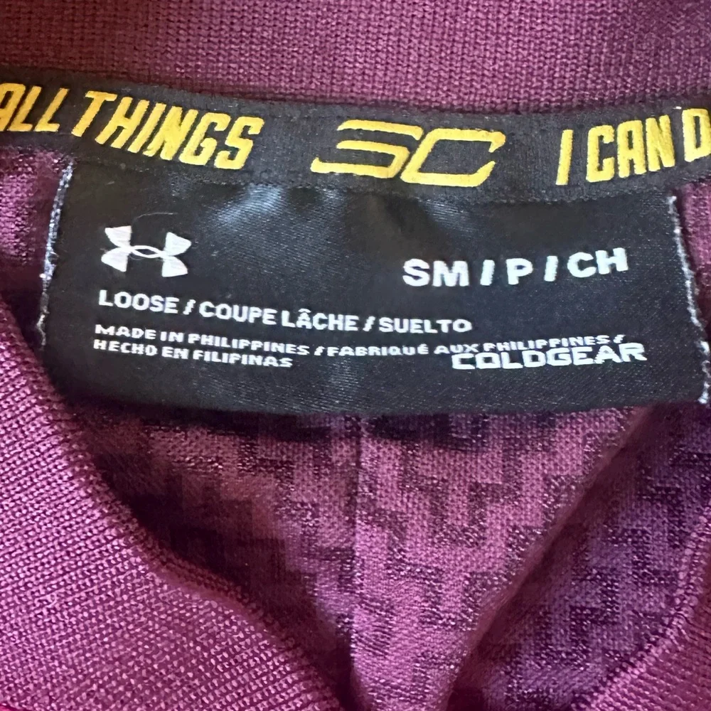 UNDER ARMOUR ColdGear men’s Stephen Curry Life Long Range Bomber Jacket sz Small